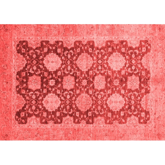 Ahgly Company Indoor Rectangle Oriental Red Traditional Area Rugs, 2' x 4'