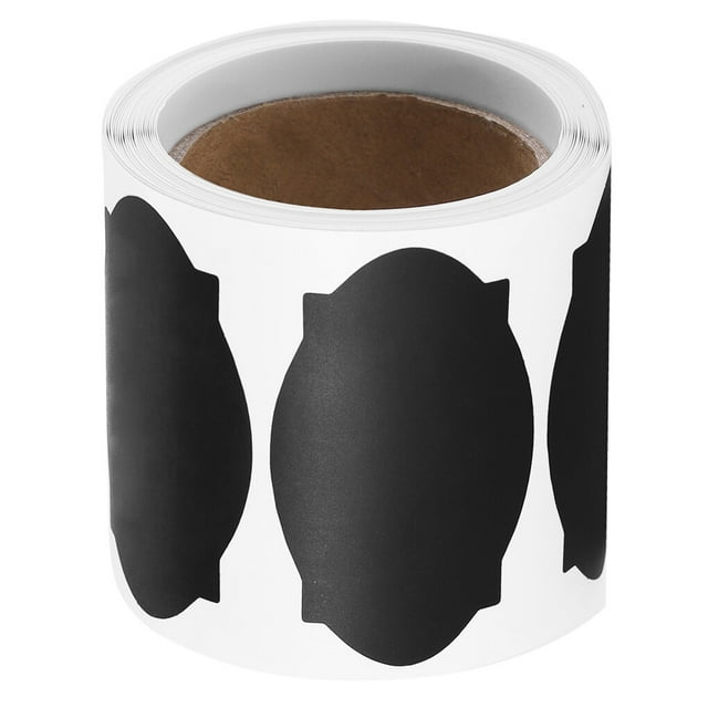 Methold 120 uds/rollo de etiquetas de pizarra, tarros de cocina impermeables, etiquetas organizadoras, autoadhesivo para el hogar, pegatinas de cartulina Y4