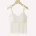 thumbnail image 2 of fatyb Womens Camisole with Built in Bra V Neck Spaghetti Strap Tank Tops Comfy Cami Shirts for Women, 2 of 3
