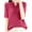 Hot Pink, variant on Womens Ribbing Knit T-Shirts Fashion Solid Short Sleeve Button V-Neck Striped Loose Comfy Thin Sweater Shirts Tops Light Blue Large