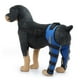 thumbnail image 1 of Rodillera para perro, soporte ajustable para pierna trasera doble para perro con soporte flexible con bisagras de metal y cinturones de seguridad reflectantes (azul), 1 of 6