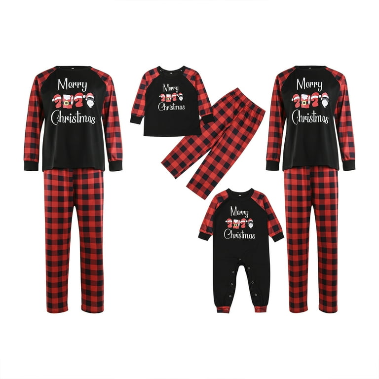 Plus size family christmas pajamas 2021 hot sale