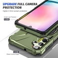 thumbnail image 4 of Military Grade Samsung Galaxy A54 5g Case with Stand and Magnetic Mount Black, Durable 2 in 1 Soft TPU Shell and Hard PC Cover Samsung A54 5g Phone Case Shockproof (Dark Green), 4 of 16