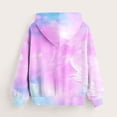 thumbnail image 4 of Ruyang Youth Thin Hoodie Fall Lightweight Oversized Tie Dye Hooded Pullover Sweatshirts with Pockets Kids Cute Long Sleeve Tops, 4 of 5