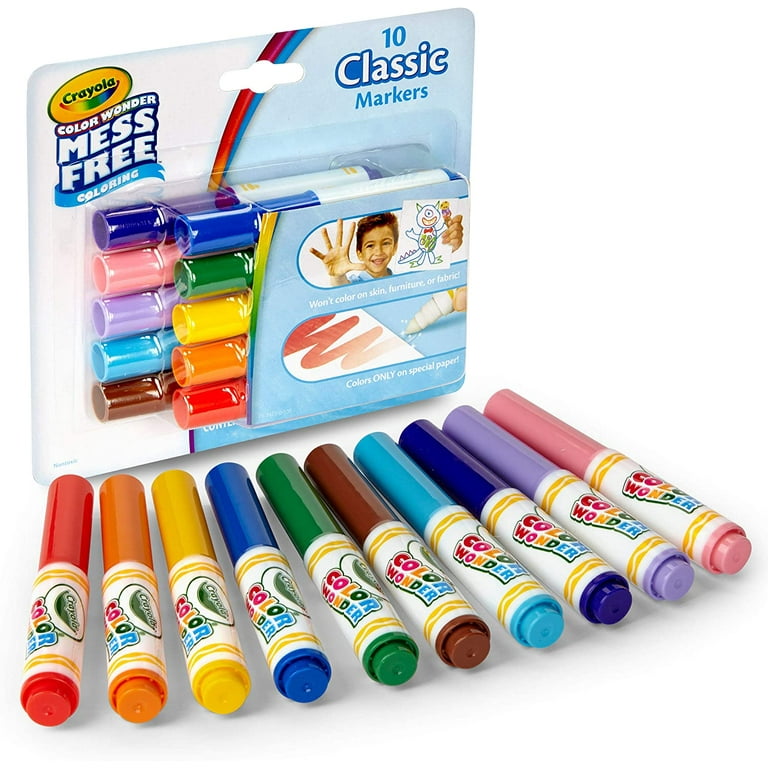 Crayola Color Wonder Mess Free Coloring Activity Set (30+ Pcs), With  Markers, Stamps, and Stickers, Holiday Gift for Toddlers, 3+
