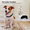 thumbnail image 3 of Collar de metal para mascotas con colgante en forma de perro para todas las razas (2 unidades), 3 of 9