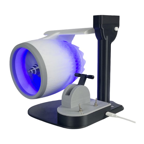 Ventilador Jet Wet Will Ban Escritorio Turbofan Con Humidificador Y Trasera () Azul