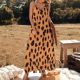 thumbnail image 2 of Leopard Print Pattern Sleeveless Dress for Women Clothing Female Women's Summer Skirt, 2 of 7