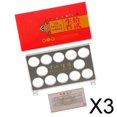 thumbnail image 1 of Paquete de 3-4 12 soportes para cápsulas de monedas en caja individual para conmemorativos de 27MM 3 piezas, 1 of 8