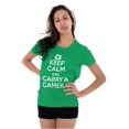 thumbnail image 3 of Keep Calm Carry A Camera Photographer Womens Fitted Plus Size Graphic Tee Brisco Brands 2X, 3 of 5