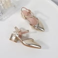 thumbnail image 4 of Hollow-Out Breathable Princess Heel Sandals For Girls Spring/Summer Style Soft Sole Bow-Decorated Slippers For Medium And Large Children., 4 of 6