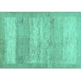 thumbnail image 1 of Ahgly Company Machine Washable Indoor Rectangle Abstract Turquoise Blue Contemporary Area Rugs, 2' x 3', 1 of 4