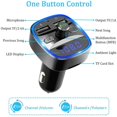 thumbnail image 2 of Reproductor de MP3 con transmisor FM Bluetooth para coche 5.0 Receptor USB dual U Disk TF Tarjeta cargador para interior, 2 of 5