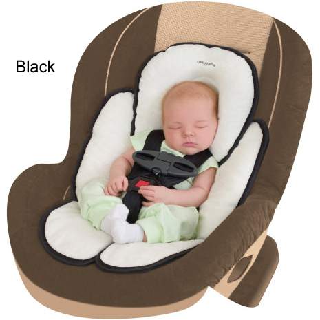 Summer Infant Baby Snuzzler Velboa Insert for Car Seat, Infant Head Support, Black - image 3 of 4