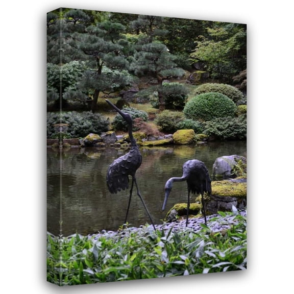 Brian Moore 13x18 Gallery Wrapped Canvas Wall Art Titled - Japanese Gardens V