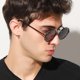thumbnail image 3 of Gafas de sol redondas para hombre, gafas de sol polarizadas vintage para mujer, retro, clásicas, John Lennon, hippie, steampunk, UV400 (gris/negro) Rojo Verde, 3 of 5