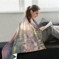 thumbnail image 3 of Manta de paisaje de cisne realista para sofá de 50 x 60 pulgadas, suave y acogedora, personalizada, de franela ligera, cálida y difusa, para cama, sofá y silla, 3 of 7