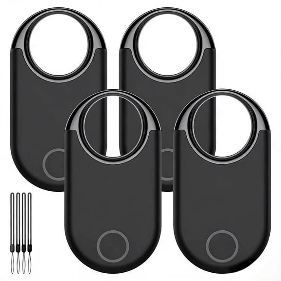 Loshall Air Tracker Tag (iOS Only)-4 Pcs, Smart Item Finder Work with Apple Find My for Luggage, Keys, Bags, Pets, Wallet, Bluetooth Tracker/ Key Finder and Item Locator Smart Tag Replaceable Battery