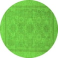 thumbnail image 1 of Ahgly Company Indoor Round Oriental Green Traditional Area Rugs, 7' Round, 1 of 4