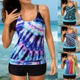 thumbnail image 4 of Tankini Swimsuits For Women 2 Piece Bathing Suits Tummy Control Modest Loose Fit Swimwear Tops With Boyshorts, 4 of 9