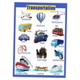 thumbnail image 1 of Pósteres educativos de aprendizaje temprano divertidos para niños en edad preescolar y niños pequeños Transport_1, 1 of 7