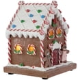 thumbnail image 4 of Northlight Pre-Lit LED Gingerbread Candy House Christmas Decoration - 7.5", 4 of 6
