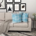 thumbnail image 2 of Blue Ethnic Boho Throw Pillow Covers 20X20 Inches Set of 2 Bohemian Carpet Vintage Decorative Pillow Cases Rust Red Coral Floral Pillow Cover Farmhouse Home Decor for Couch Patio Porch Outdoor, 2 of 6