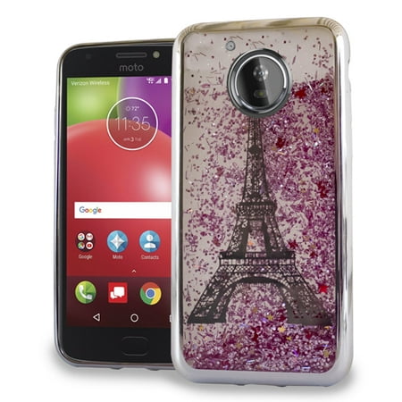 Motorola Moto E4 Liquid Image Glitter Paris (Silver)