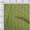 thumbnail image 1 of oneOone Cotton Poplin Fabric Leaves|Floral & Paisley Block Printed Fabric 1 Yard 56 Inch Wide, 1 of 4