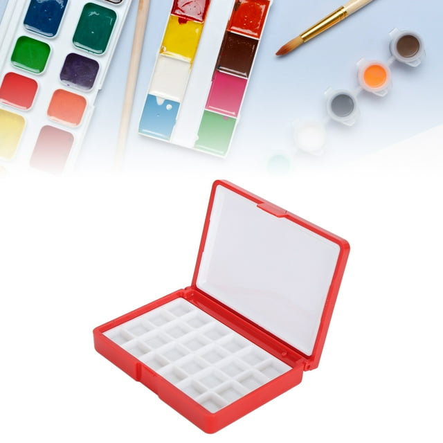 Palettes de Conservation de Peinture Boîte à Aquarelle Rangement de Peinture, Palettes en Plastique Portables pour Artistes, Acryliques, Rouges à Lèvres, avec Design Partitionné pour un Accès et une Organisation Faciles