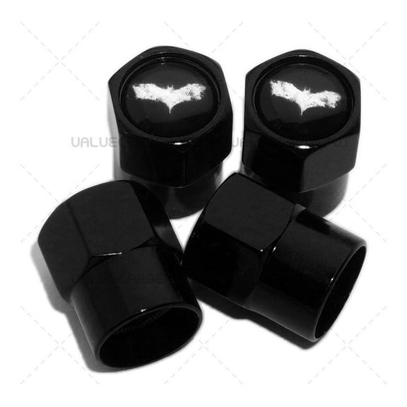 Hex Batman Bat Logo Car SUV Wheels Tire Air Valve Caps Stem Dust Cover Sport