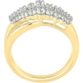 thumbnail image 2 of 1 Carat T.W. Diamond 10kt Yellow Gold By-Pass Stairway Ring, 2 of 3