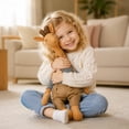 thumbnail image 5 of Giraffe Stuffed Plush Toy, Blue, 1 Piece Stress Relief Toy, Soft Cuddly Sleep Companion for Kids Toddlers Nursery Decor Comfort Toy for Playtime Nap Time Birthday Gift, 5 of 5