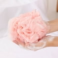 thumbnail image 4 of Bath Loofah Sponge, loofahs Exfoliating Body Scrubber, 60g Soft Mesh Pouf Shower Puffs, Loofa for Women and Men,Pink, 4 of 8