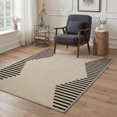 thumbnail image 2 of GENIMO 5'x7' Area Rug for Living Room, Machine Washable Non Slip Low Pile Rug for Bedroom Dining Room, Neutral Minimalist, Warm Beige, 2 of 5