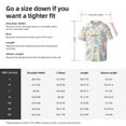 thumbnail image 5 of Pofeuu Cartoon Bunny Print Mens Casual Short Sleeve Shirts Beach Summer Spread Collar Pocket Tops Men's Casual Short-sleeved Shirt-Small, 5 of 5