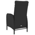 thumbnail image 5 of vidaXL 3 Piece Garden Bistro Set Poly Rattan and Acacia Wood Black, 5 of 5