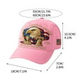 thumbnail image 5 of United States 250th Anniversary Eagle Hat, Retro Washed Patriotic Baseball Cap, Adjustable Tribute Style, Bold Bald Eagle Print Hat for Men Women, Celebrate 1776 - 2026, Peachcolored, 5 of 8