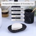 thumbnail image 3 of Black Marble Resin Hand Soap Dish, 3 of 8