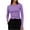 Purple, variant on Xaqiouau Long Sleeve Shirts for Women Crew Neck Basic Tops Slim Fit Stretch Casual Shirts Soft Layering Tee Fall Winter Everyday Wear Black
