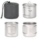 thumbnail image 2 of Copa de titanio Taza de titanio ultraligera TOMSHOO, juego de 2 tazas portátil para exteriores, 420 Tomshoo Copa de titanio, 2 of 7
