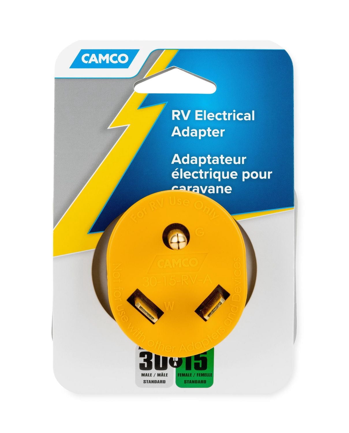 Camco Rv Adapter 30M/15F Amp