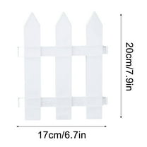 PVC Garden Fence | 4ft Plastic Fence Panel for Outdoor Courtyard & Vegetable Gardens | Rustic Rural Style | Durable & Safe | Smooth Edges | Easy Installation