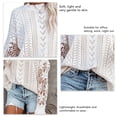 thumbnail image 4 of Suéter de ganchillo para mujer, suéter de ganchillo para mujer, camisa de ganchillo con cuello redondo, blusa optimizada para la excelencia, 4 of 5