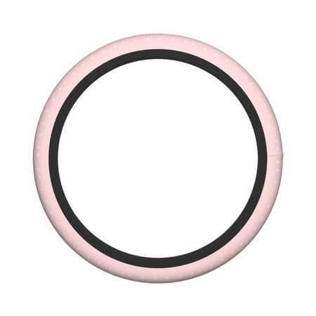XMXY Car Steering Wheel Cover, Pink Heart Pattern Non-Slip Jeep Truck Universal Elastic Steering Wheel Protector 15 inch