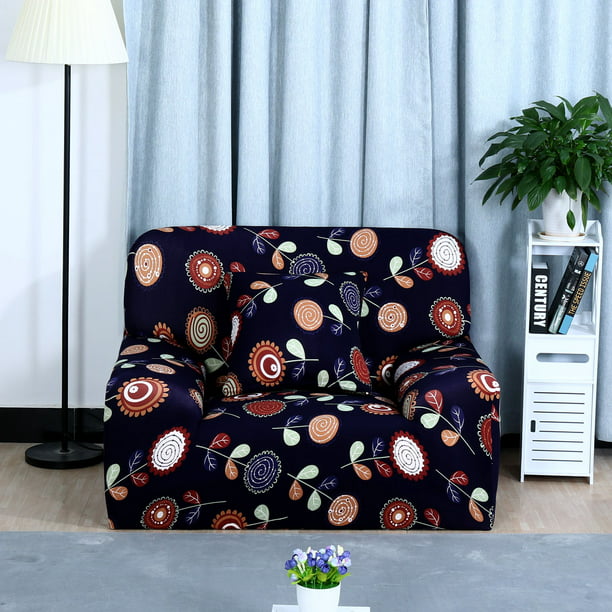 Piccocasa Sunflower Pattern L Shaped Stretch Sofa Covers Chair