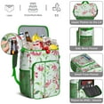 thumbnail image 5 of Hawaiian Jungle Cooler Backpack Insulated High-Capacity 20L for Beach Camping with Botanical Monstera Leaves Design, 5 of 6