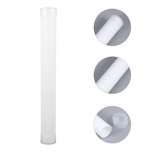 POPETPOP Durable White Pe Poster Tubes for Outdoor Storage and Transport 5Pcs