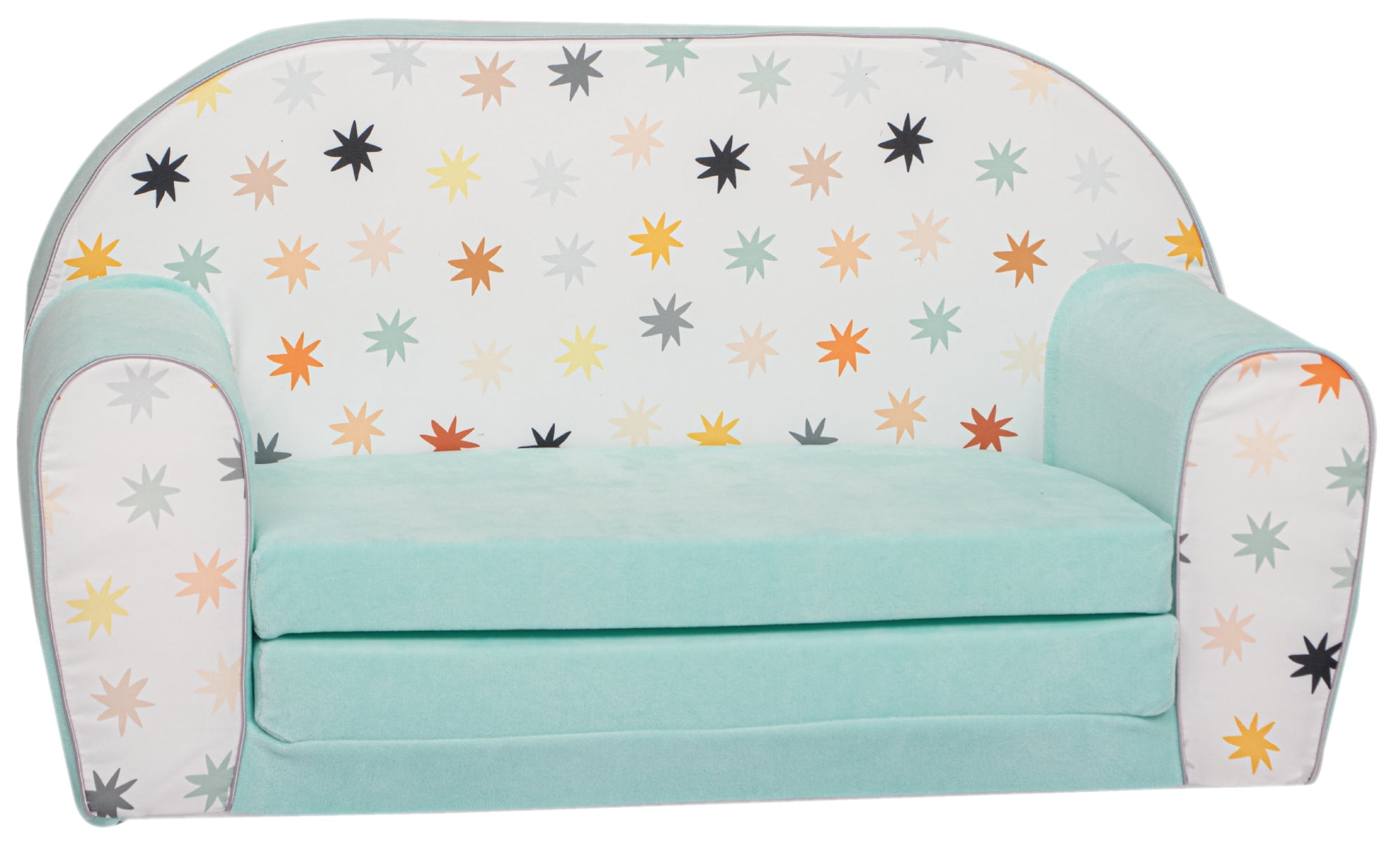 Chaise Canapé Pliable Pour Enfants – 2 En 1 Canapé Et Lit, Motif Chien Gris – Léger, Portable, Pour Chambre Ou Salle De Jeu - 6