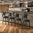 thumbnail image 6 of TrumanPick Swivel Counter Height Barstool 26 Inch Seat Bar Stools Kitchen Bar Chairs for Dining Room Cappuccino Finish, 2 Pack, 6 of 10